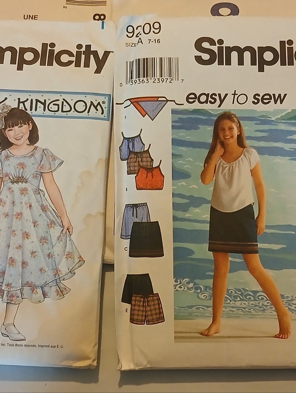 Lot Of 4 Sewing Patterns Girls Wardrobe. Simplicity & McCalls